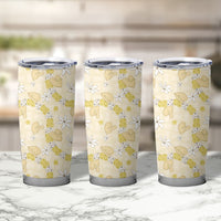 Hawaii Anthurium Tiare Pikake Lei Tumbler Cup Melemele Lauhala Art Pattern LT01 - Polynesian Pride