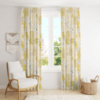 Hawaii Anthurium Tiare Pikake Lei Window Curtain Melemele Lauhala Art Pattern LT01 - Polynesian Pride