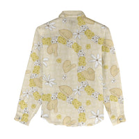 Hawaii Anthurium Tiare Pikake Lei Women Casual Shirt Melemele Lauhala Art Pattern LT01 - Polynesian Pride