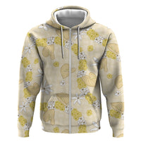 Hawaii Anthurium Tiare Pikake Lei Zip Hoodie Melemele Lauhala Art Pattern