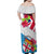 Fiji Day Family Matching Off Shoulder Maxi Dress and Hawaiian Shirt Fijian Hibiscus Special Version LT01 - Polynesian Pride