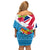 Fiji Day Family Matching Off Shoulder Short Dress and Hawaiian Shirt Fijian Hibiscus Special Version LT01 - Polynesian Pride