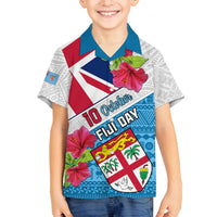 Fiji Day Kid Hawaiian Shirt Fijian Hibiscus Special Version LT01 - Polynesian Pride