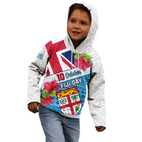 Fiji Day Kid Hoodie Fijian Hibiscus Special Version LT01 - Polynesian Pride