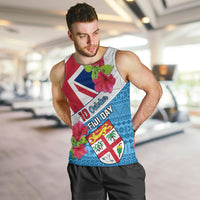 Fiji Day Men Tank Top Fijian Hibiscus Special Version LT01 - Polynesian Pride