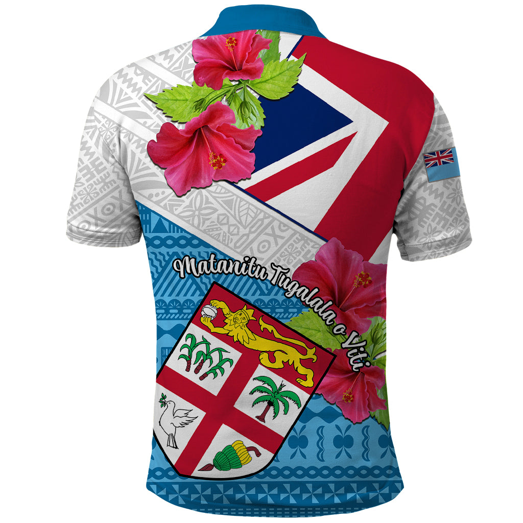 Fiji Day Polo Shirt Fijian Hibiscus Special Version LT01 - Polynesian Pride