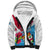 Fiji Day Sherpa Hoodie Fijian Hibiscus Special Version LT01 Unisex White - Polynesian Pride