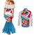 Personalised Fiji Day Couples Matching Mermaid Dress and Long Sleeve Button Shirts Fijian Hibiscus Special Version LT01 - Polynesian Pride