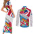 Personalised Fiji Day Couples Matching Short Sleeve Bodycon Dress and Long Sleeve Button Shirts Fijian Hibiscus Special Version LT01 - Polynesian Pride