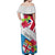 Personalised Fiji Day Off Shoulder Maxi Dress Fijian Hibiscus Special Version LT01 - Polynesian Pride