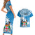 Fiji Couples Matching Short Sleeve Bodycon Dress and Hawaiian Shirt Bula Fijian Tapa Pattern LT01 - Polynesian Pride