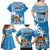 Fiji Family Matching Off Shoulder Long Sleeve Dress and Hawaiian Shirt Bula Fijian Tapa Pattern LT01 - Polynesian Pride