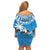 Fiji Family Matching Off Shoulder Short Dress and Hawaiian Shirt Bula Fijian Tapa Pattern LT01 - Polynesian Pride