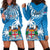 Fiji Hoodie Dress Bula Fijian Tapa Pattern LT01 - Polynesian Pride