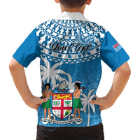 Personalised Fiji Kid Hawaiian Shirt Bula Fijian Tapa Pattern LT01 - Polynesian Pride