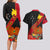 Personalised Papua New Guinea Couples Matching Long Sleeve Bodycon Dress and Hawaiian Shirt Bird Of Paradise With Tropical Flower LT01 - Polynesian Pride