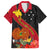 Personalised Papua New Guinea Family Matching Mermaid Dress and Hawaiian Shirt Bird Of Paradise With Tropical Flower LT01 Dad's Shirt - Short Sleeve Black - Polynesian Pride