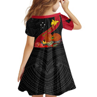 Personalised Papua New Guinea Family Matching Summer Maxi Dress and Hawaiian Shirt Bird Of Paradise With Tropical Flower LT01 - Polynesian Pride