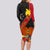 Personalised Papua New Guinea Long Sleeve Bodycon Dress Bird Of Paradise With Tropical Flower LT01 - Polynesian Pride