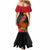 Personalised Papua New Guinea Mermaid Dress Bird Of Paradise With Tropical Flower LT01 - Polynesian Pride