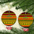 Hawaii Christmas Ceramic Ornament Hawaiian Quilt Pattern Reggae Version LT01 Circle Art - Polynesian Pride