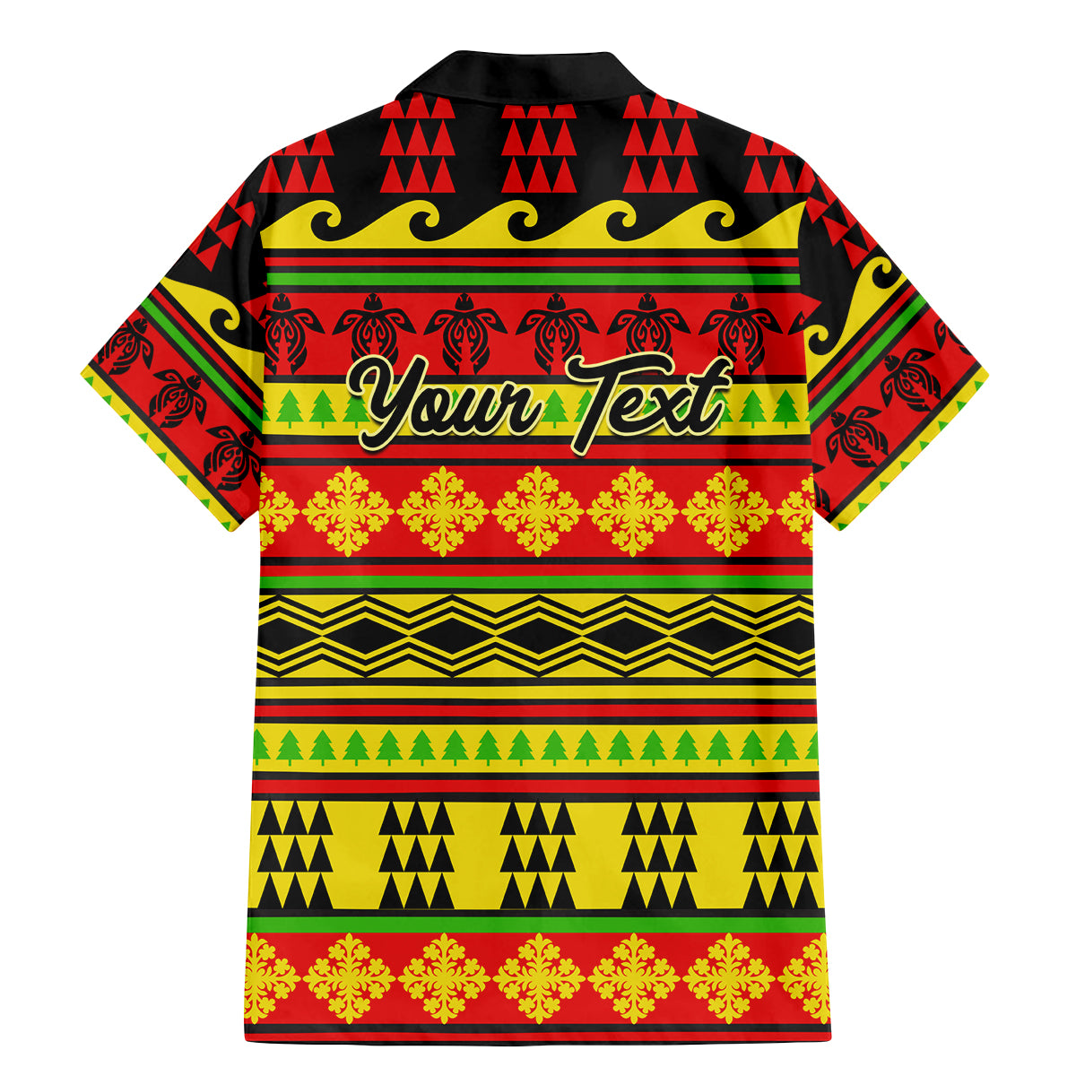 Custom Hawaii Christmas Family Matching Mermaid Dress and Hawaiian Shirt Hawaiian Quilt Pattern Reggae Version LT01 - Polynesian Pride