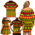 Custom Hawaii Christmas Family Matching Off Shoulder Short Dress and Hawaiian Shirt Hawaiian Quilt Pattern Reggae Version LT01 - Polynesian Pride