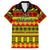 Custom Hawaii Christmas Family Matching Puletasi Dress and Hawaiian Shirt Hawaiian Quilt Pattern Reggae Version LT01 Dad's Shirt - Short Sleeve Art - Polynesian Pride