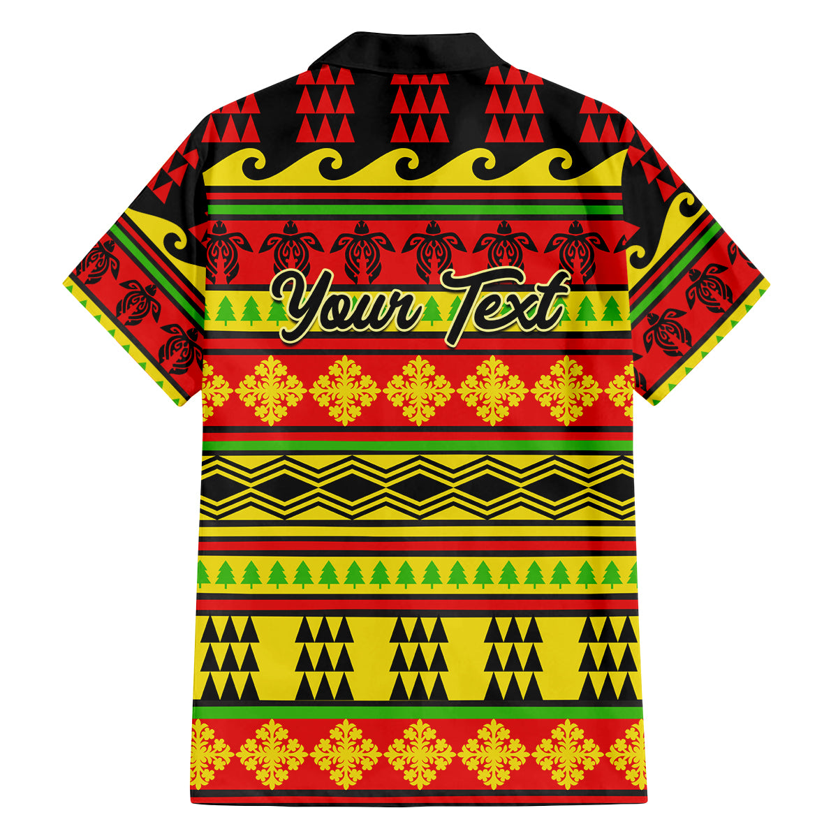 Custom Hawaii Christmas Family Matching Puletasi Dress and Hawaiian Shirt Hawaiian Quilt Pattern Reggae Version LT01 - Polynesian Pride