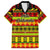 Custom Hawaii Christmas Family Matching Short Sleeve Bodycon Dress and Hawaiian Shirt Hawaiian Quilt Pattern Reggae Version LT01 Dad's Shirt - Short Sleeve Art - Polynesian Pride