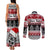 Custom New Zealand Christmas Couples Matching Tank Maxi Dress and Long Sleeve Button Shirt Maori Meri Kirihimete Moko LT01 - Polynesian Pride