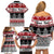 Custom New Zealand Christmas Family Matching Off Shoulder Short Dress and Hawaiian Shirt Maori Meri Kirihimete Moko LT01 - Polynesian Pride