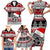 Custom New Zealand Christmas Family Matching Short Sleeve Bodycon Dress and Hawaiian Shirt Maori Meri Kirihimete Moko LT01 - Polynesian Pride