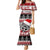 Custom New Zealand Christmas Mermaid Dress Maori Meri Kirihimete Moko LT01 Women Red - Polynesian Pride