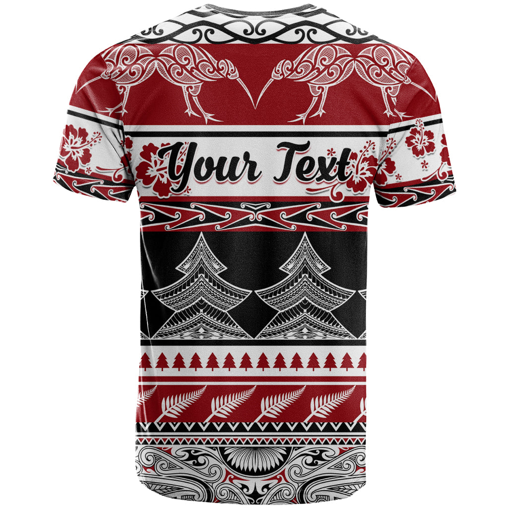 Custom New Zealand Christmas T Shirt Maori Meri Kirihimete Moko LT01 - Polynesian Pride