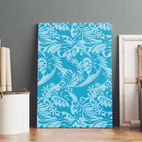 Tahiti Ninamu Tiare Floral Canvas Wall Art Monstera Palm Tropical Leaves LT01 - Polynesian Pride