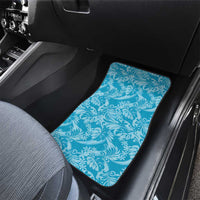 Tahiti Ninamu Tiare Floral Car Mats Monstera Palm Tropical Leaves LT01 - Polynesian Pride