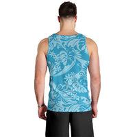 Tahiti Ninamu Tiare Floral Men Tank Top Monstera Palm Tropical Leaves LT01 - Polynesian Pride