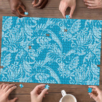 Tahiti Ninamu Tiare Floral Puzzle Monstera Palm Tropical Leaves LT01 - Polynesian Pride