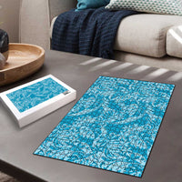 Tahiti Ninamu Tiare Floral Puzzle Monstera Palm Tropical Leaves LT01 - Polynesian Pride