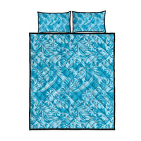 Tahiti Ninamu Tiare Floral Quilt Bed Set Monstera Palm Tropical Leaves LT01 - Polynesian Pride