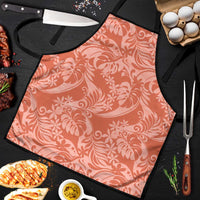 Tahiti Puatou Tiare Floral Apron Monstera Palm Tropical Leaves - Polynesian Pride