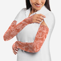 Tahiti Puatou Tiare Floral Arm Sleeves Monstera Palm Tropical Leaves LT01 - Polynesian Pride