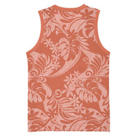 Tahiti Puatou Tiare Floral Basketball Jersey Monstera Palm Tropical Leaves LT01 - Polynesian Pride