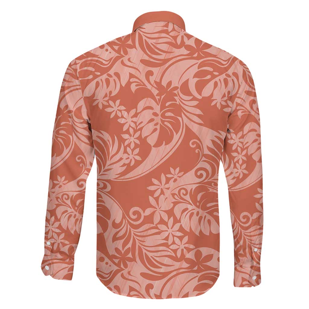 Tahiti Puatou Tiare Floral Family Matching Puletasi and Hawaiian Shirt Monstera Palm Tropical Leaves - Polynesian Pride