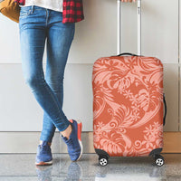 Tahiti Puatou Tiare Floral Luggage Cover Monstera Palm Tropical Leaves LT01 - Polynesian Pride