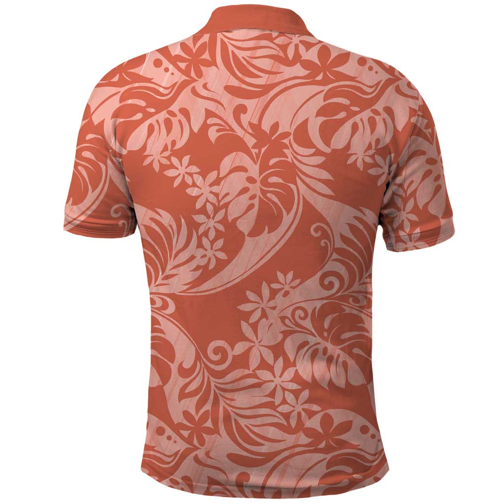 Tahiti Puatou Tiare Floral Polo Shirt Monstera Palm Tropical Leaves LT01 - Polynesian Pride