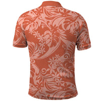 Tahiti Puatou Tiare Floral Polo Shirt Monstera Palm Tropical Leaves LT01 - Polynesian Pride