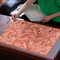 Tahiti Puatou Tiare Floral Puzzle Monstera Palm Tropical Leaves LT01 - Polynesian Pride