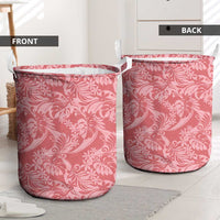 Tahiti Tarona Tiare Floral Laundry Basket Monstera Palm Tropical Leaves LT01 - Polynesian Pride